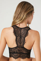 Eyelash Lace Racerback Bralette