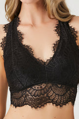 Eyelash Lace Racerback Bralette
