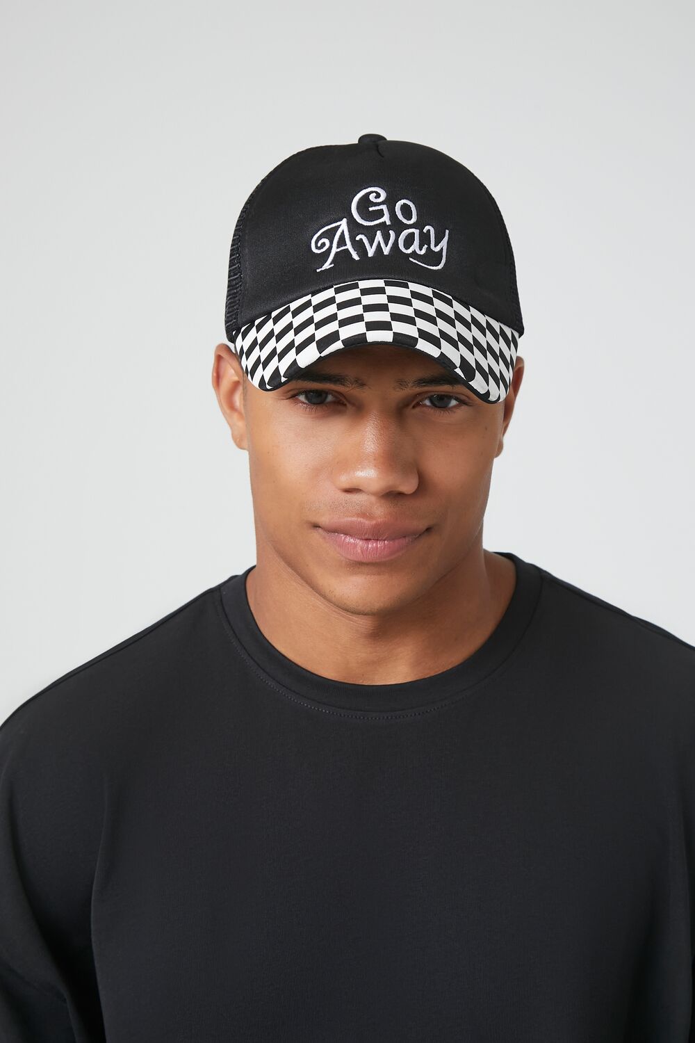Embroidered Go Away Trucker Hat