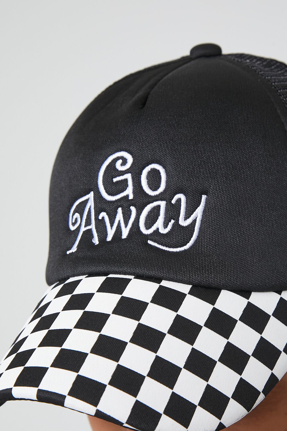 Embroidered Go Away Trucker Hat