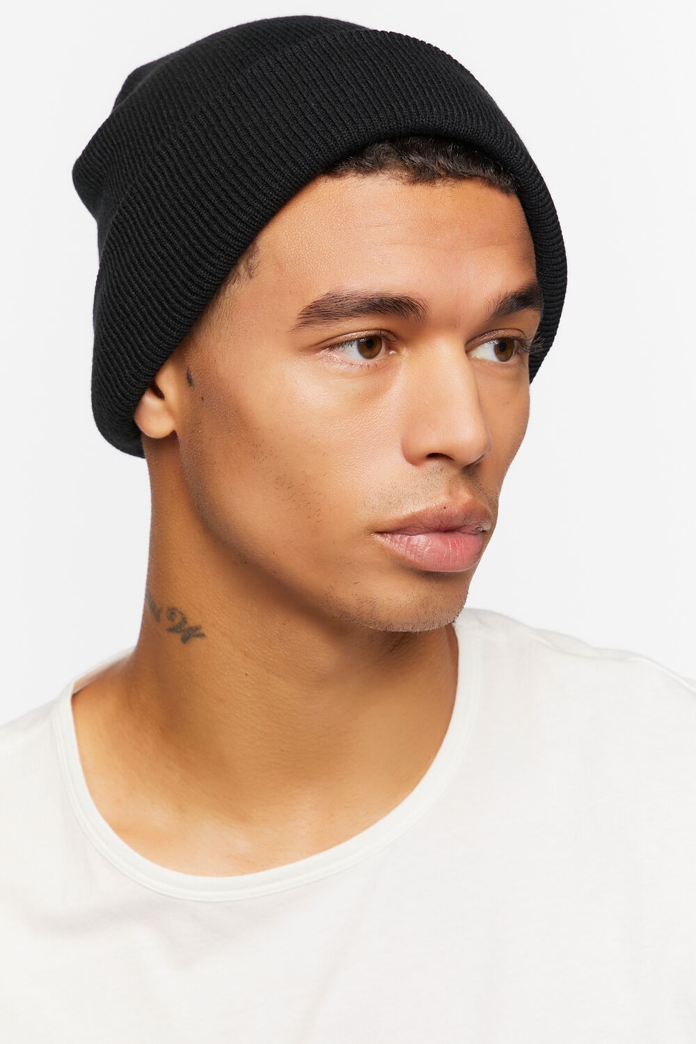 Ribbed Foldover Beanie