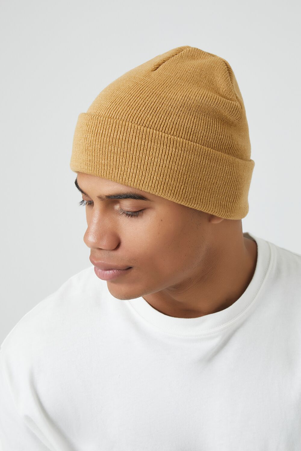 Ribbed Foldover Beanie