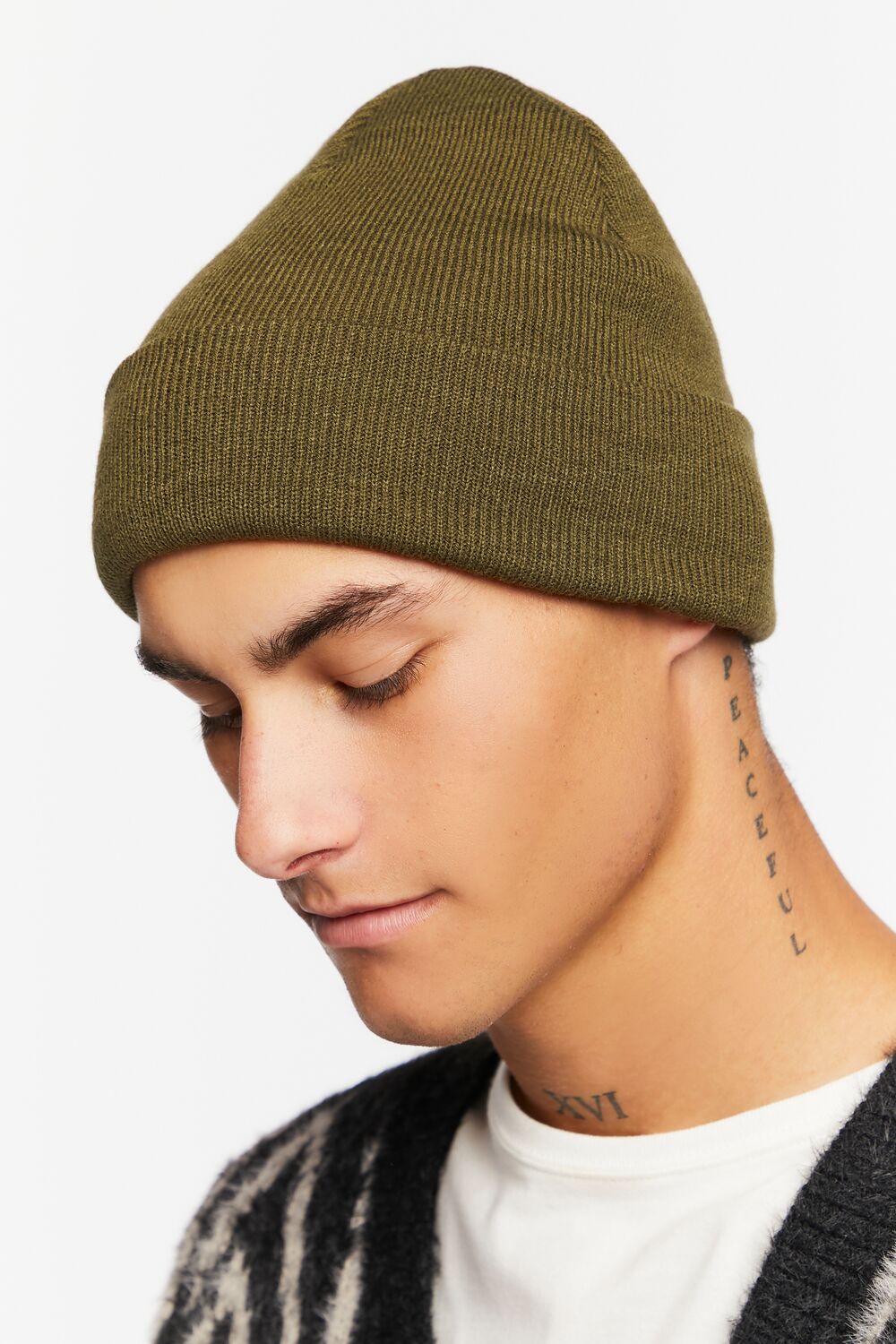 Ribbed Foldover Beanie