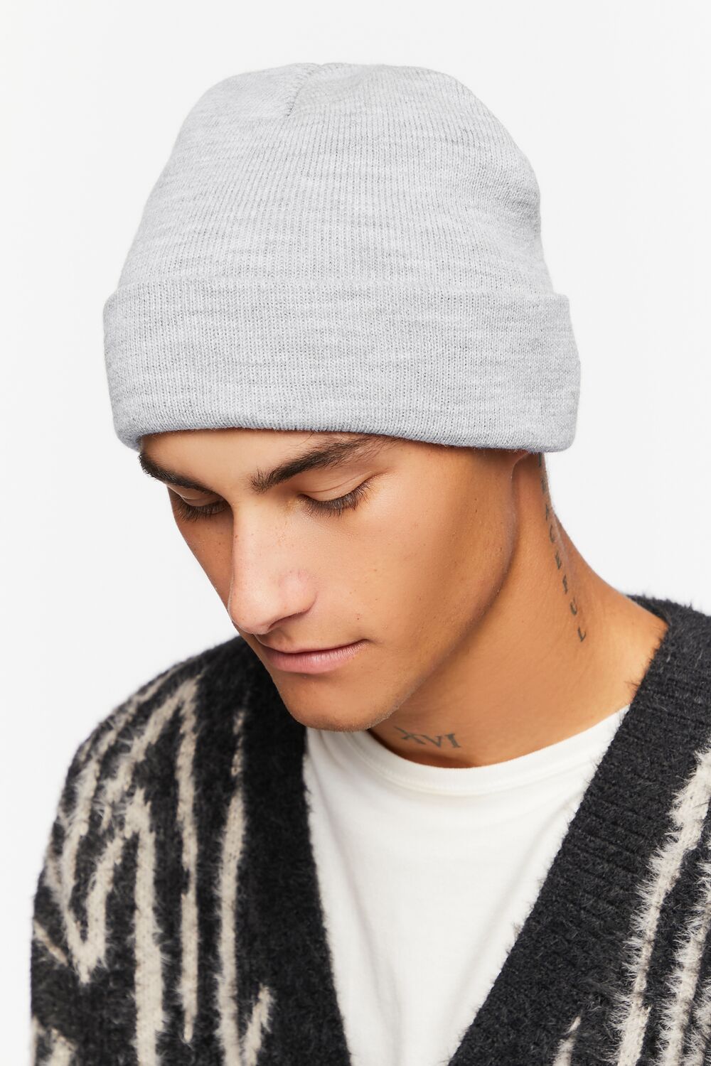 Ribbed Foldover Beanie