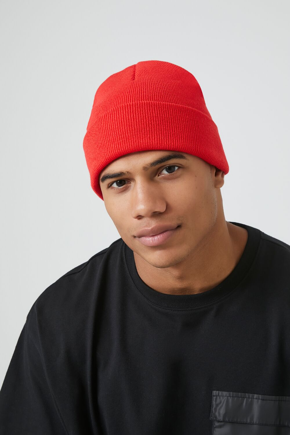Ribbed Foldover Beanie