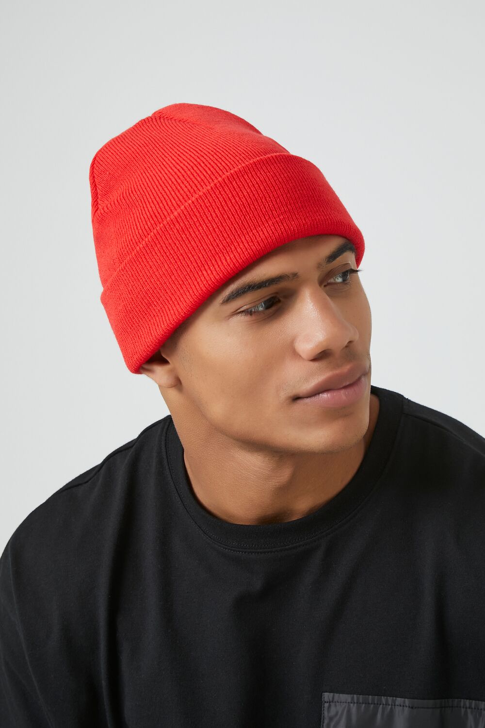 Ribbed Foldover Beanie