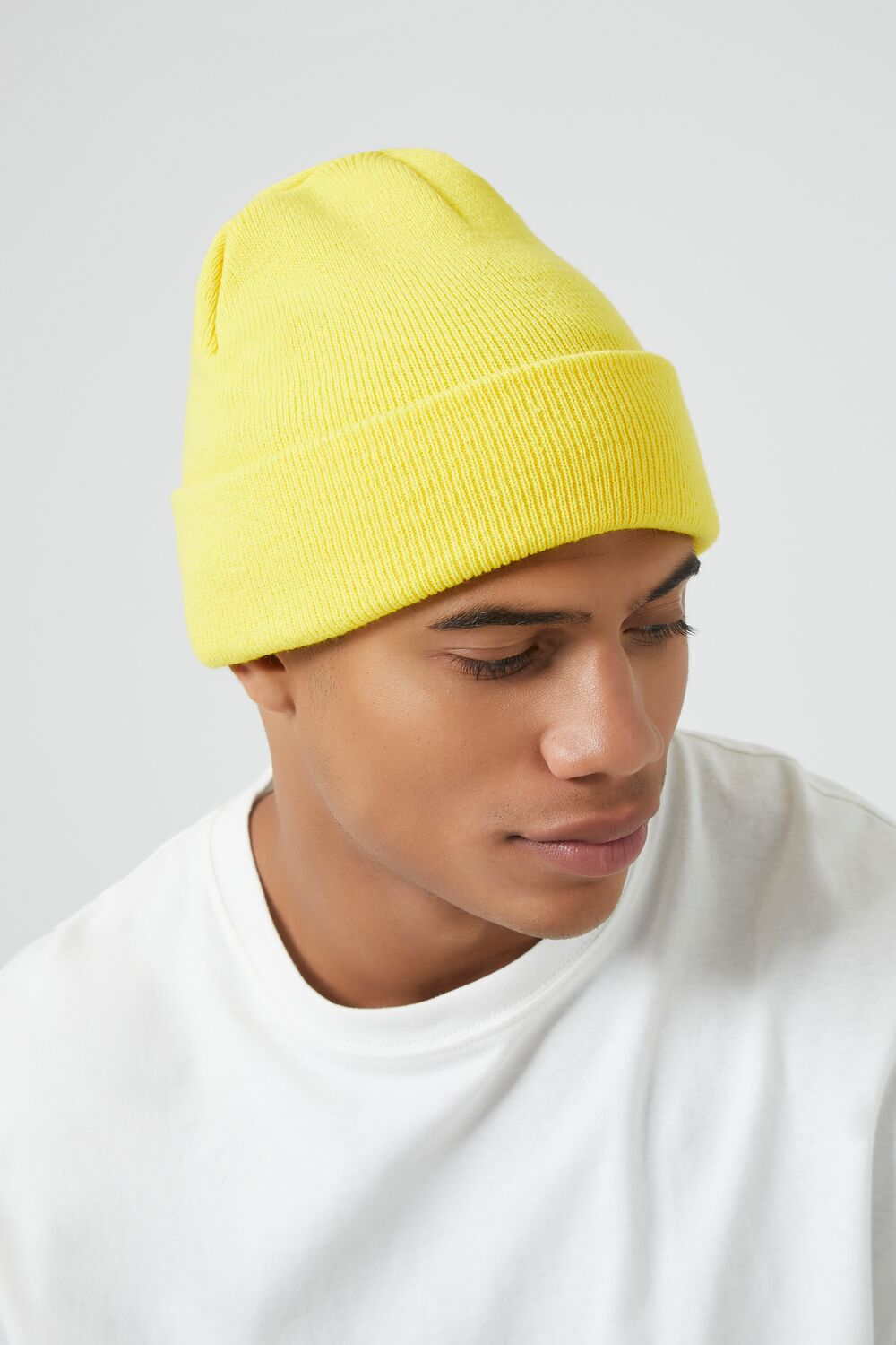 Ribbed Foldover Beanie