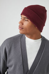 Ribbed Foldover Beanie