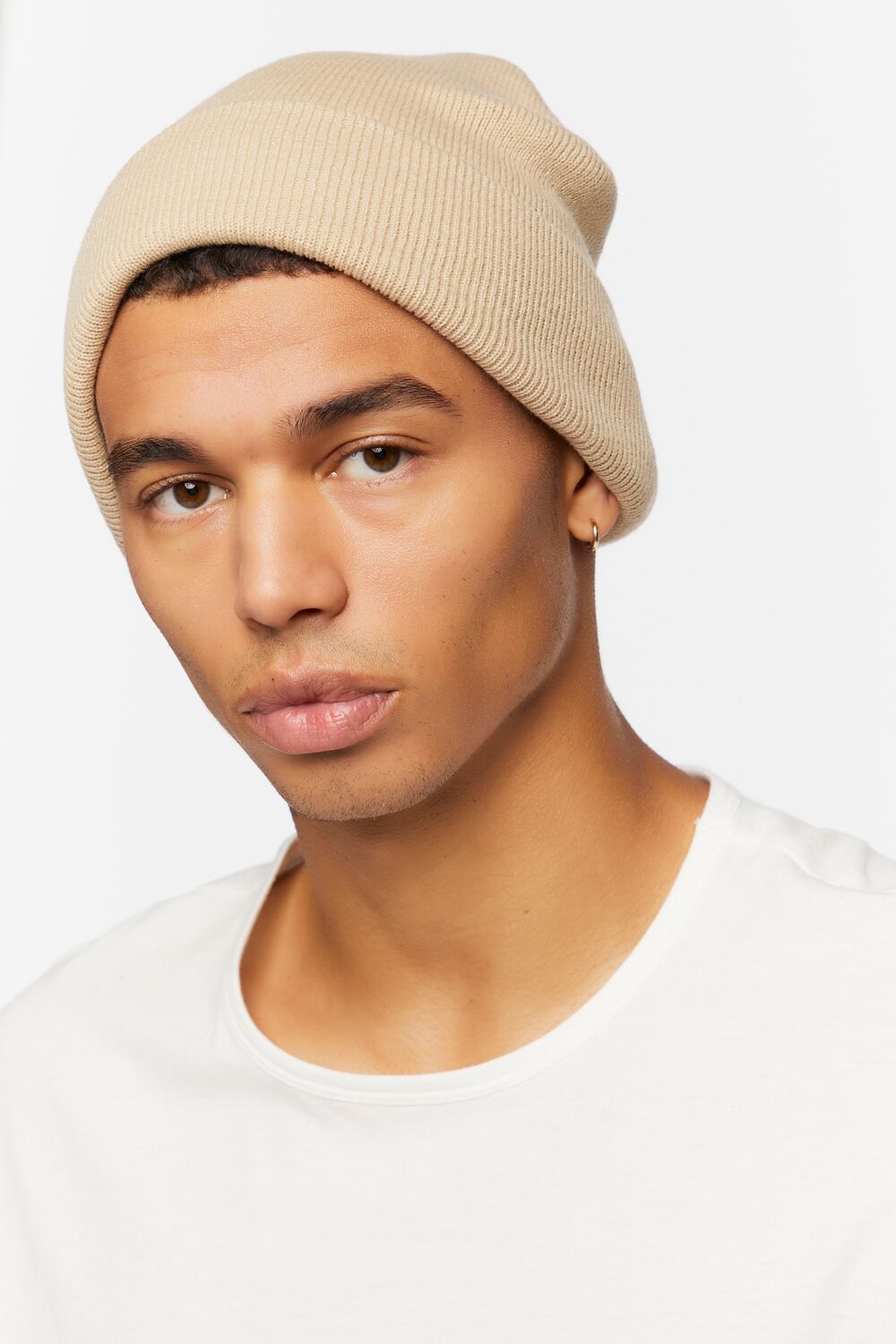 Ribbed Foldover Beanie