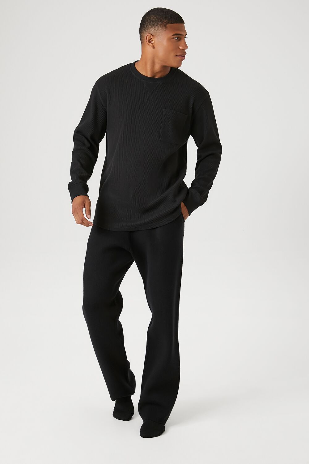 Wide-Leg Pajama Pants
