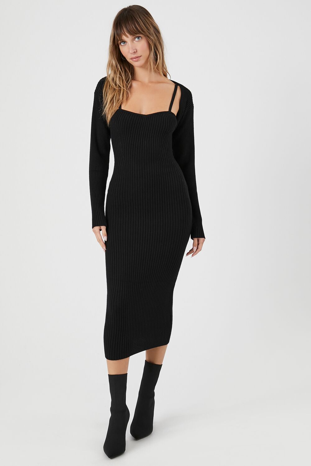 Shrug & Sweater Cami Dress Set