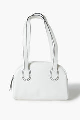 Faux Leather Bowler Bag