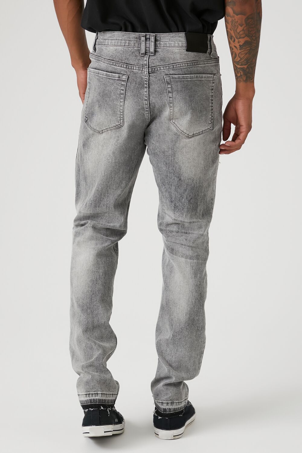 Distressed Slim-Fit Jeans