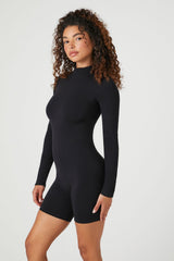 Seamless Mock Neck Romper
