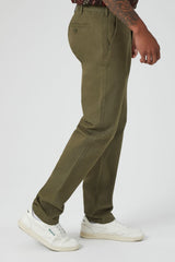 Twill Mid-Rise Slim-Fit Pants