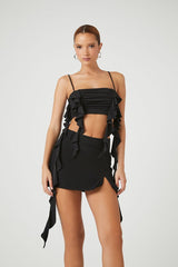 Ruffle-Trim Cropped Cami
