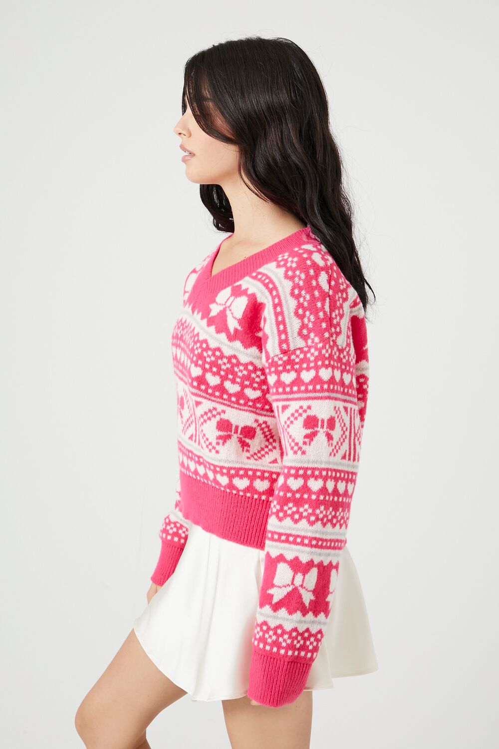 Fair Isle V-Neck Sweater