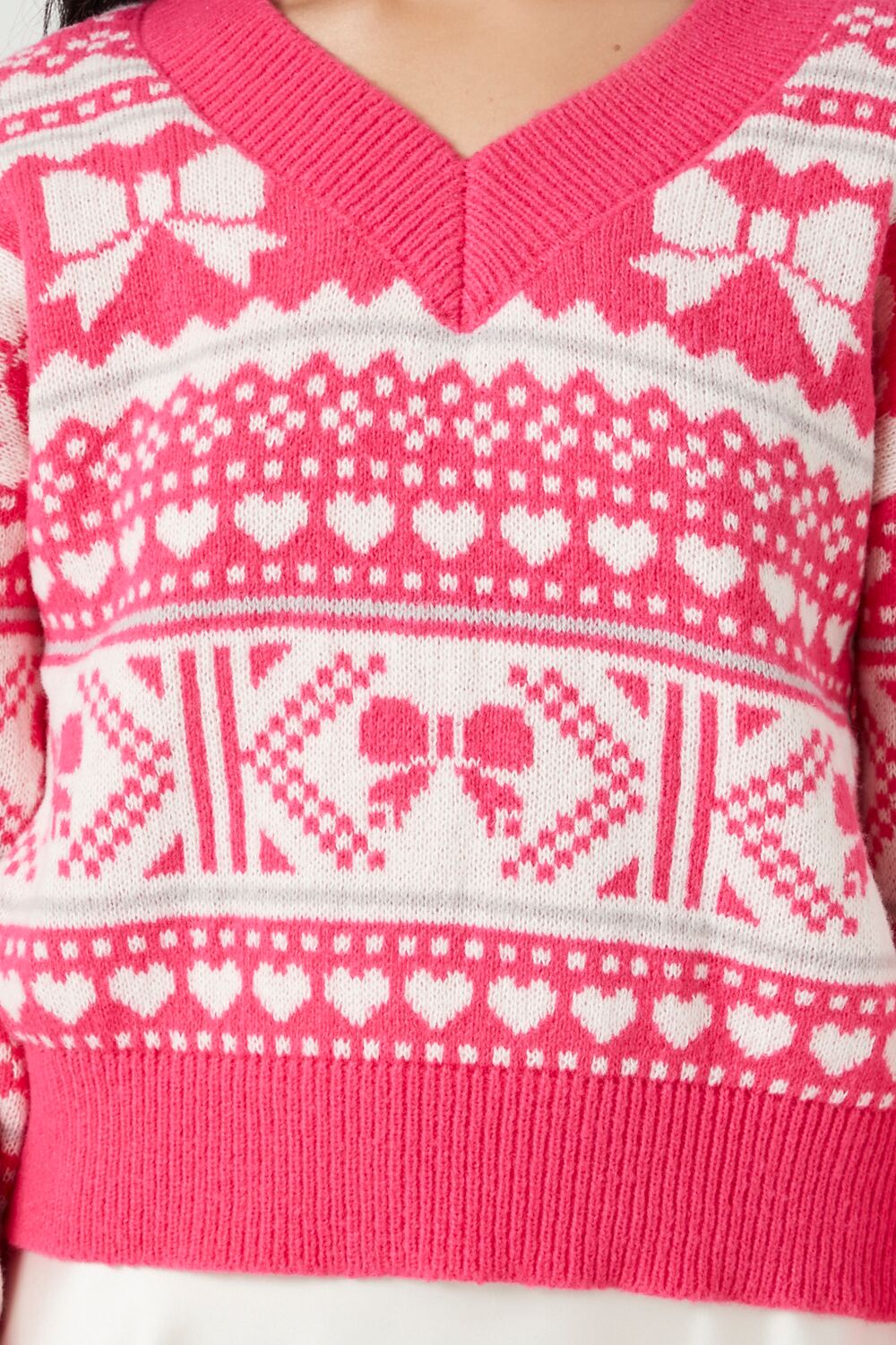 Fair Isle V-Neck Sweater