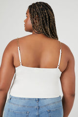 Plus Size Chain-Strap Bustier Cami