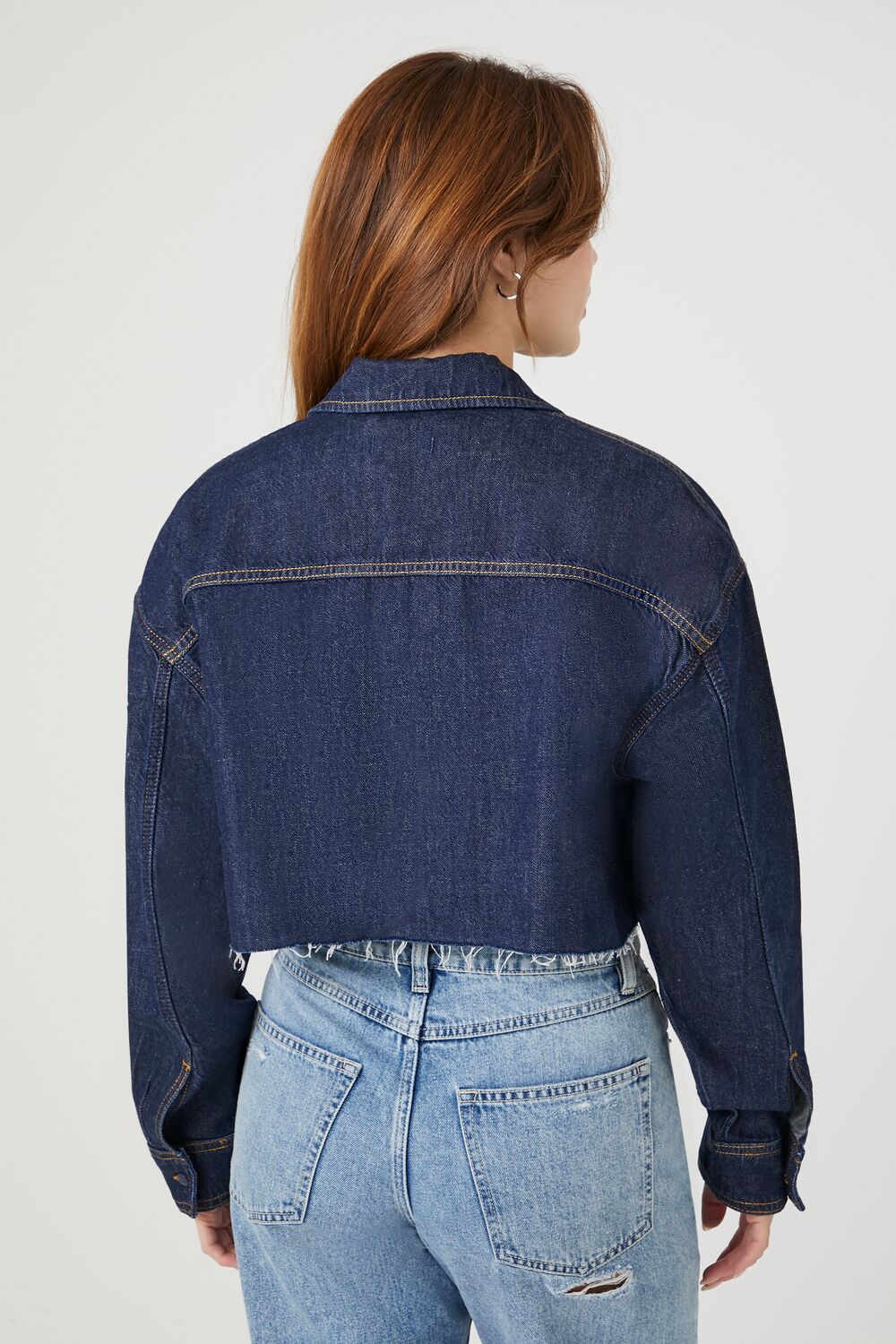 Cropped Denim Shirt