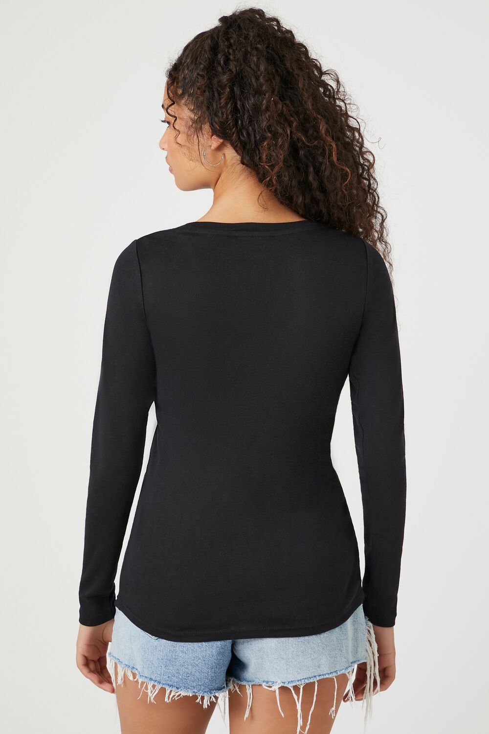 Ribbed Knit Crew Top
