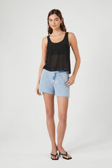Chiffon Scoop Tank Top