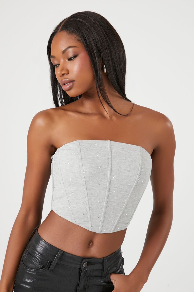 Cropped Corset Tube Top