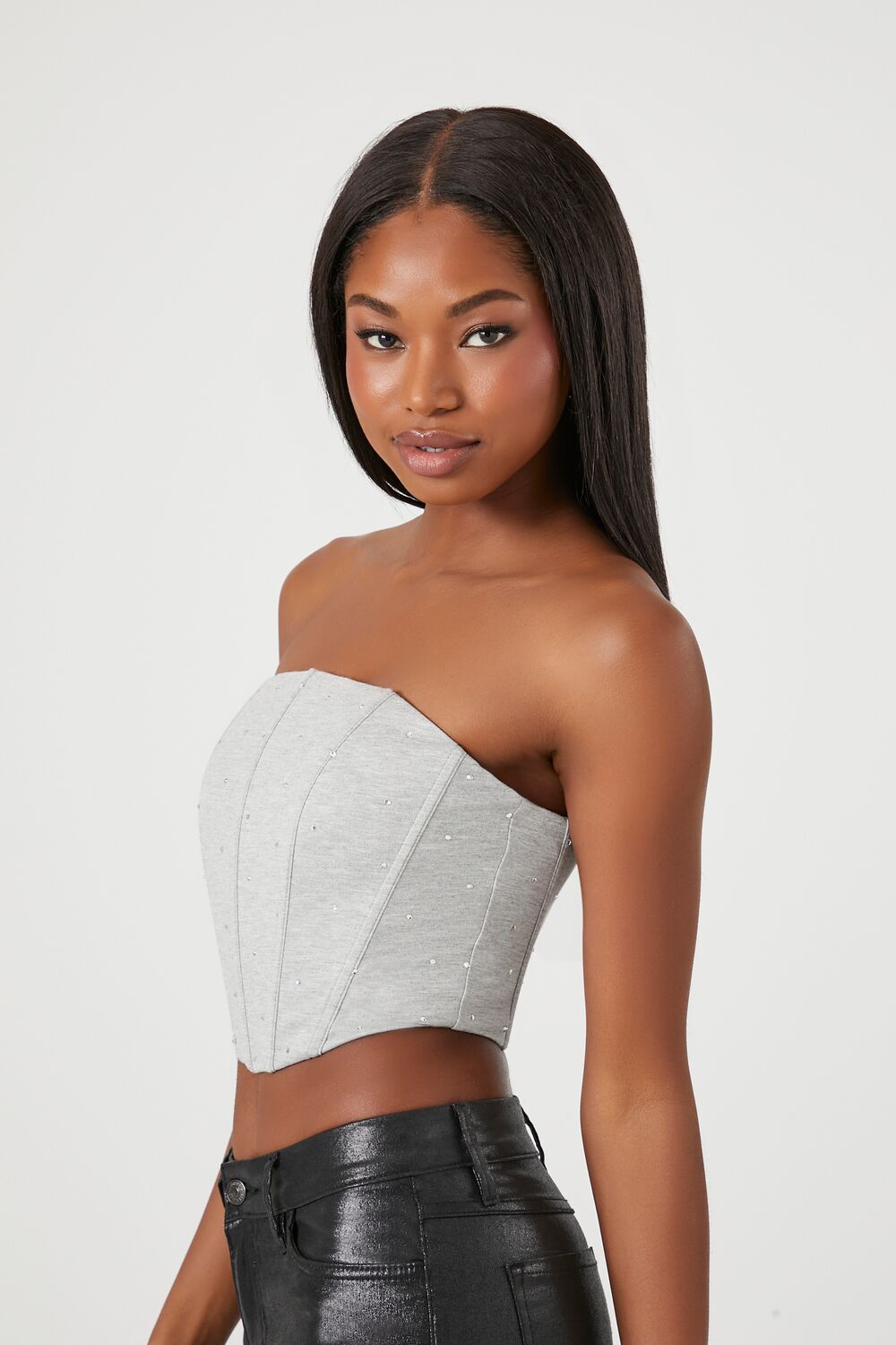 Cropped Corset Tube Top