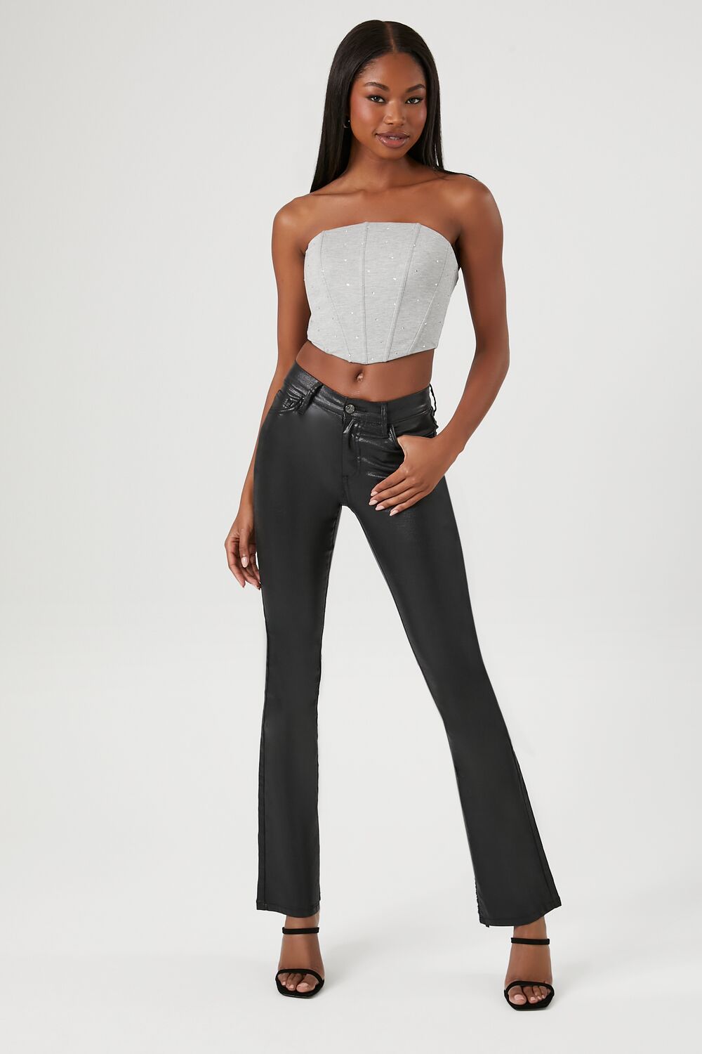 Cropped Corset Tube Top