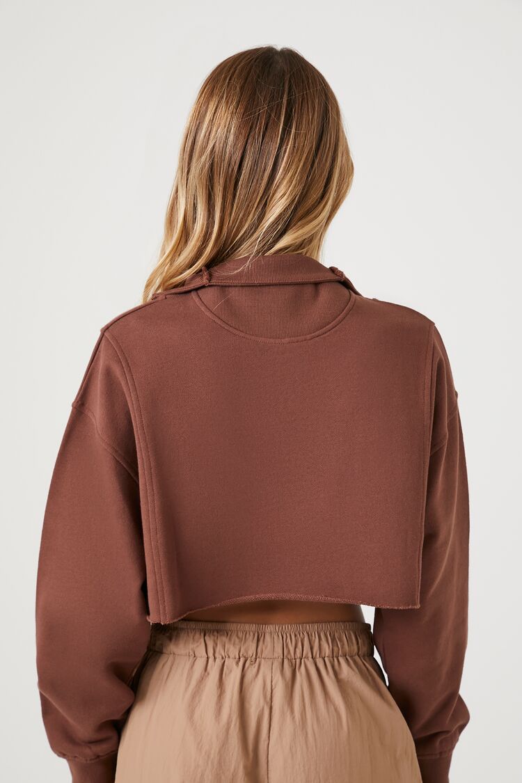 Half-Zip Cropped Pullover