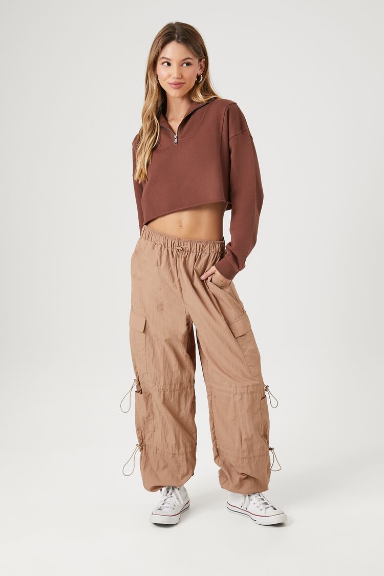 Half-Zip Cropped Pullover