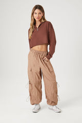 Half-Zip Cropped Pullover