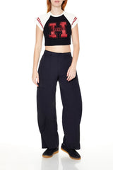 Raglan Harvard Graphic Baby Tee