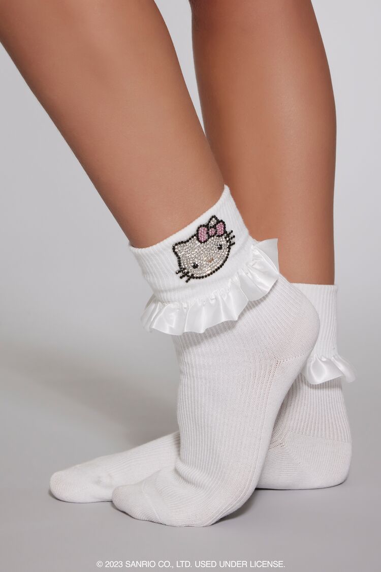 Ruffle Hello Kitty Crew Socks