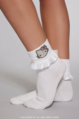 Ruffle Hello Kitty Crew Socks