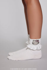 Ruffle Hello Kitty Crew Socks