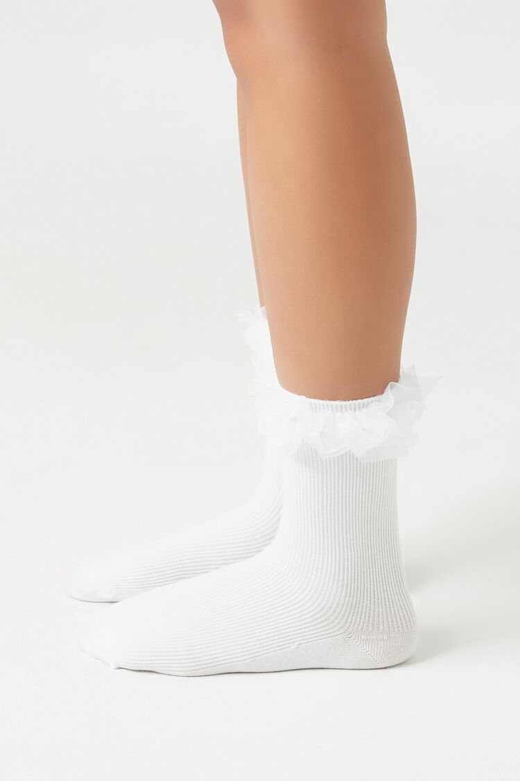 Ruffle-Trim Crew Socks