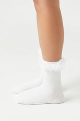 Ruffle-Trim Crew Socks