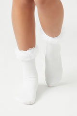 Ruffle-Trim Crew Socks