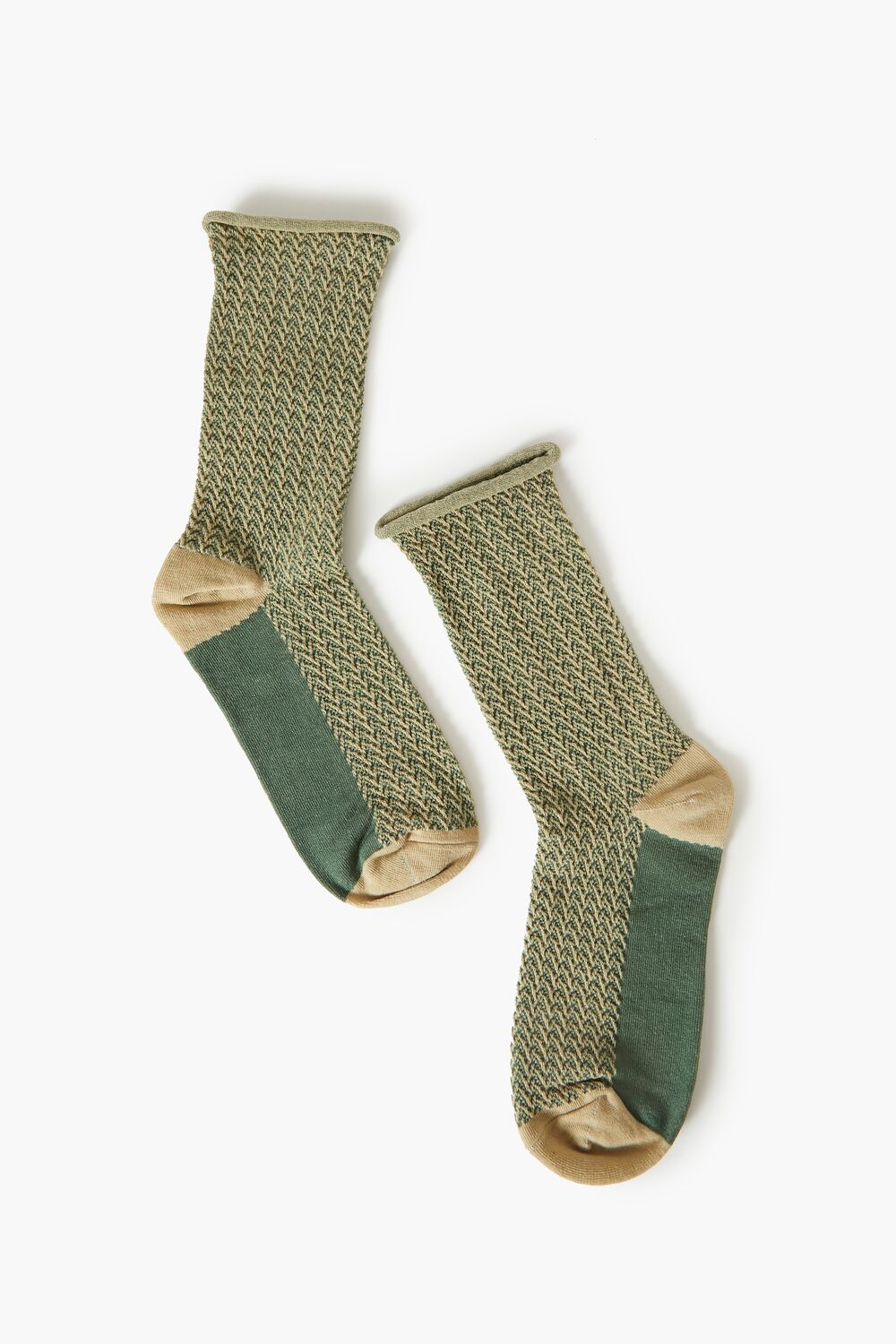 Herringbone Crew Socks