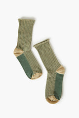 Herringbone Crew Socks