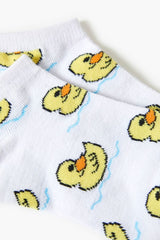 Duck Print Ankle Socks