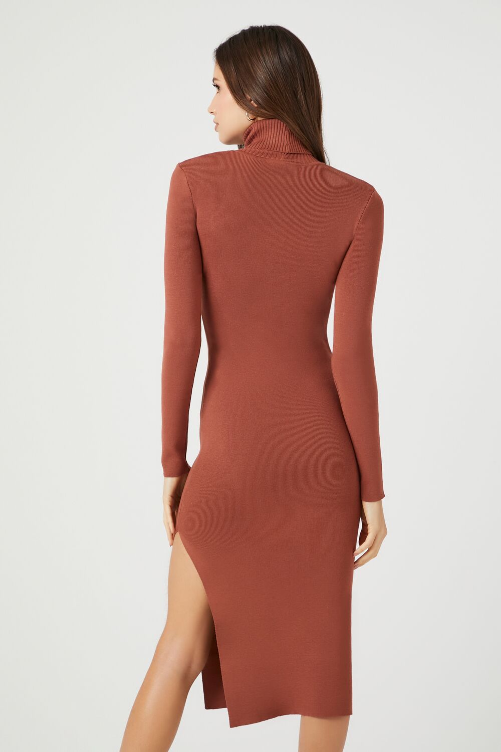 Turtleneck Midi Sweater Dress