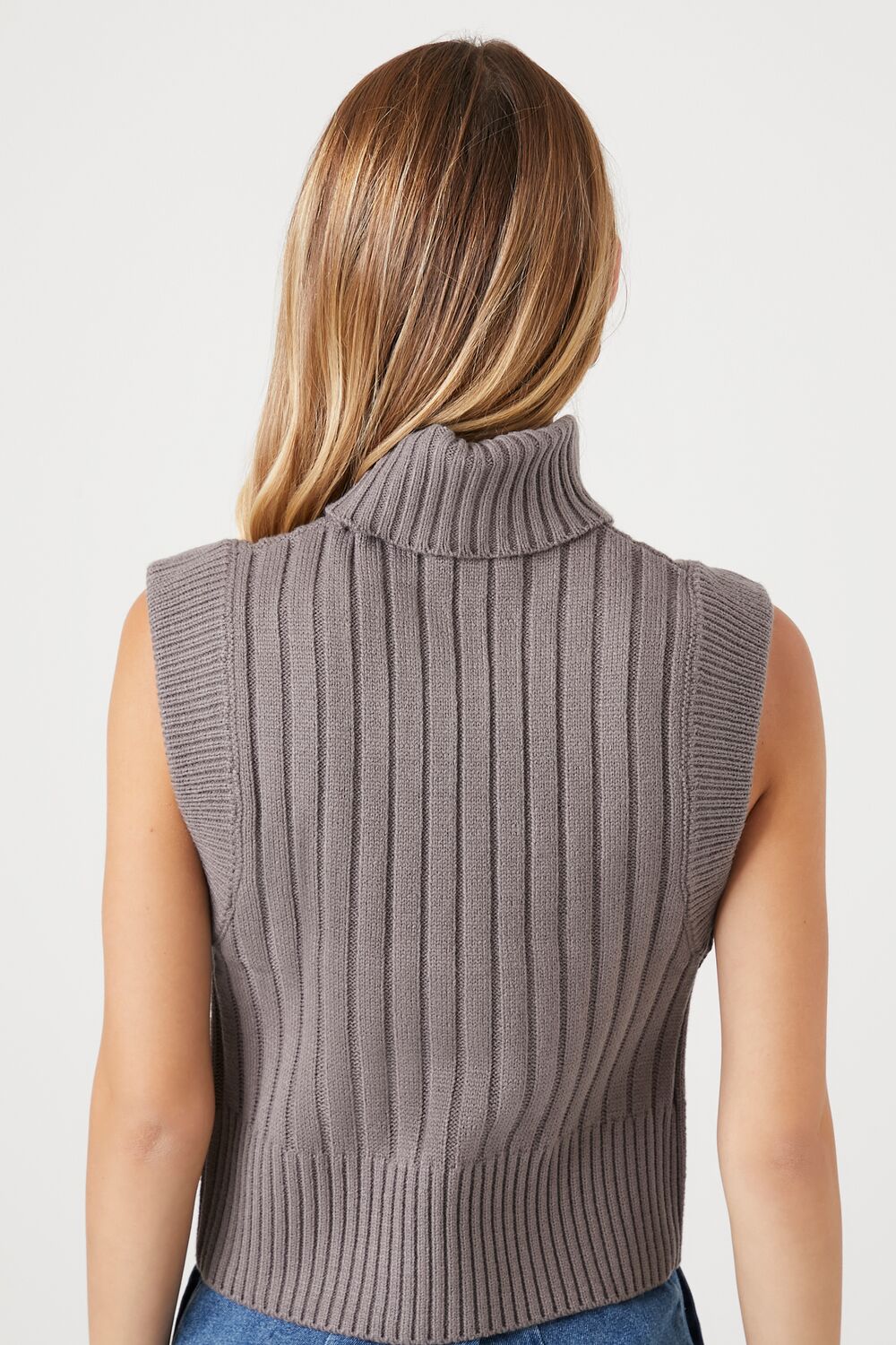Sweater-Knit Turtleneck Top