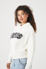 Sweater-Knit Paris Hoodie