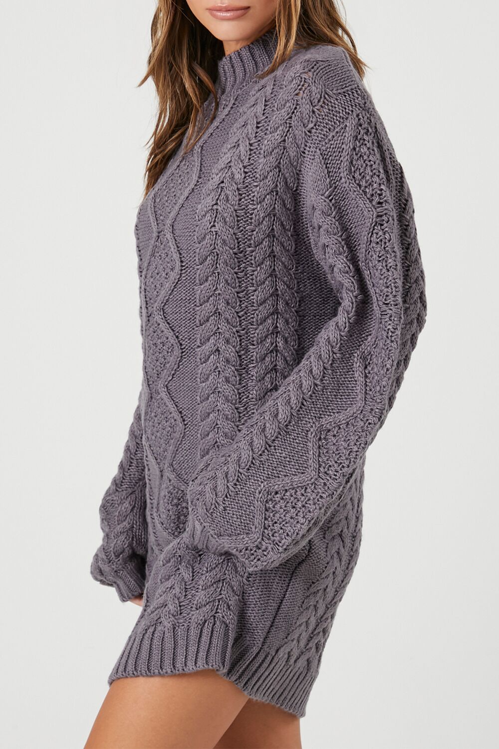 Cable Knit Sweater Mini Dress