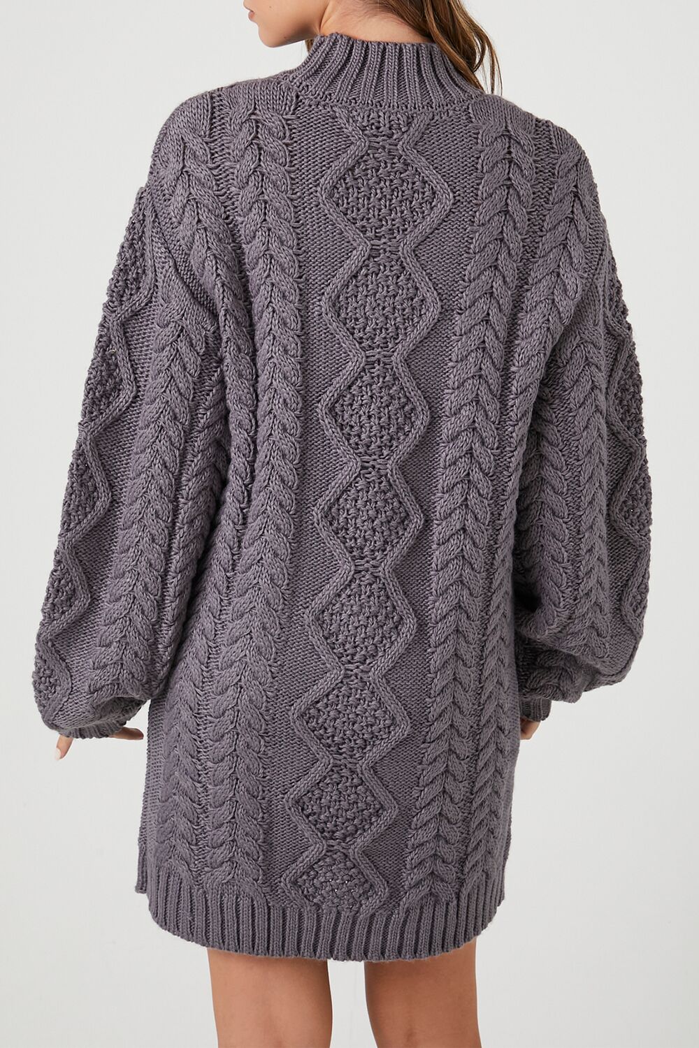 Cable Knit Sweater Mini Dress