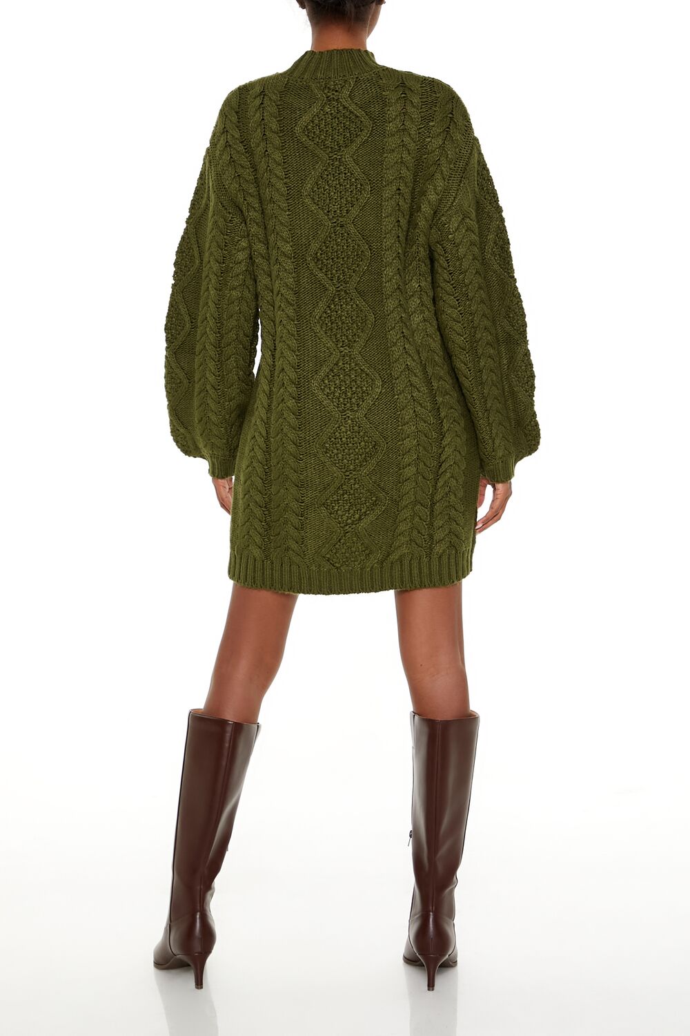 Cable Knit Sweater Mini Dress