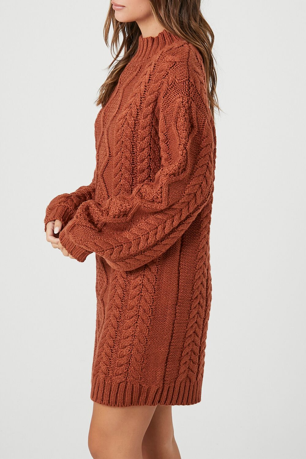 Cable Knit Sweater Mini Dress