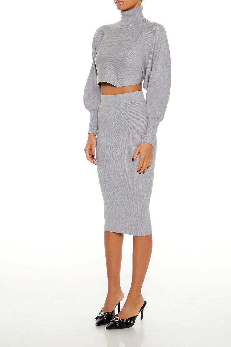 Turtleneck Sweater & Skirt Set
